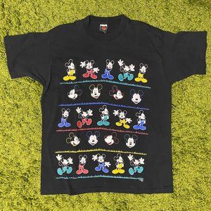 Vintage 90's Jerry Leigh Single Stitch Mickey Disney T-shirt
